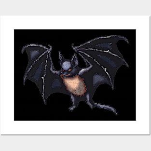 Pixel Bat Posters and Art